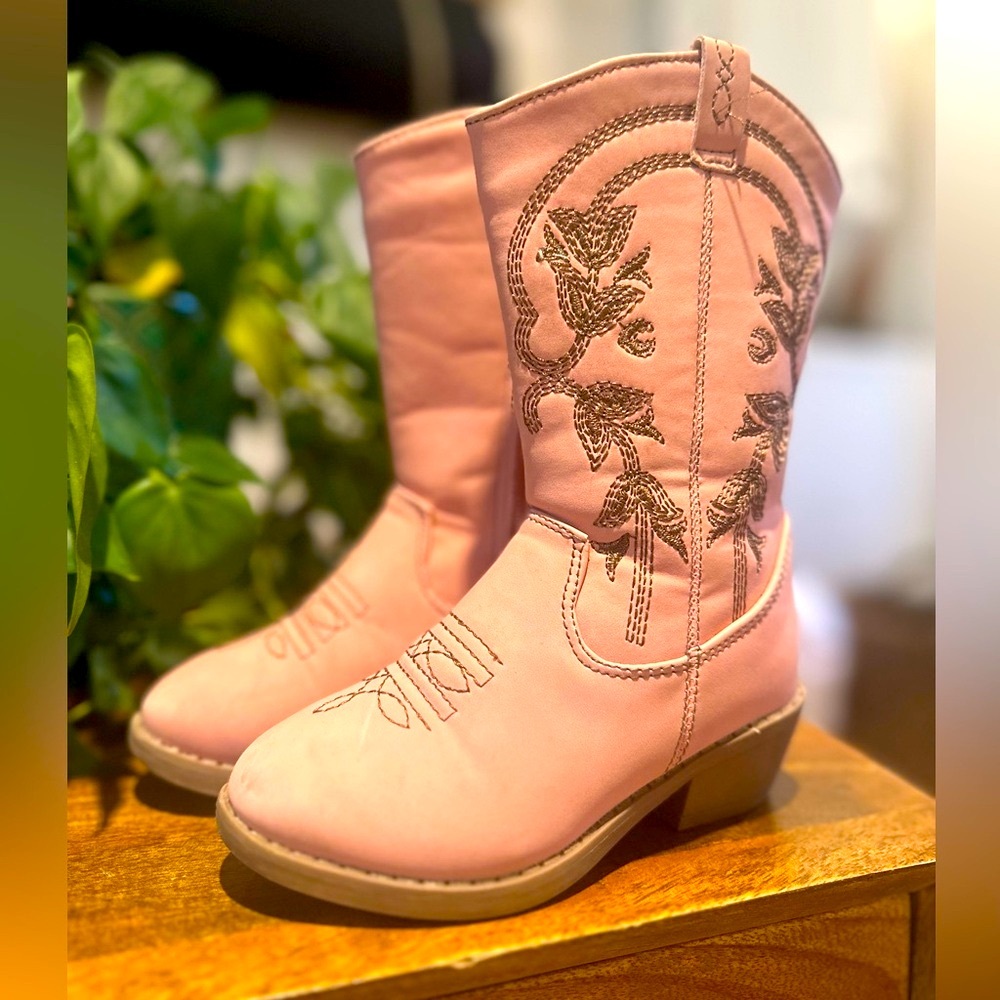 {Stepping Stones} Pink Toddler Cowgirl Boots